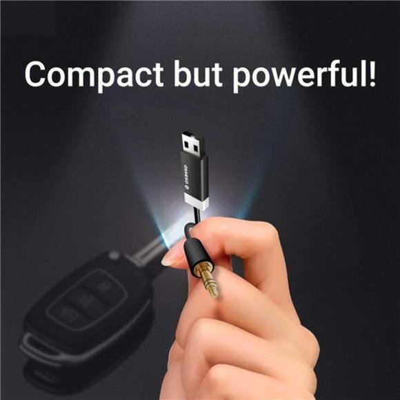 Bluetooth Car Receiver – Compact 3.5mm Aux Adapter– Bluetooth 4.2; No Charging - Picture 6 of 7
